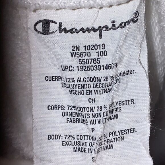 CHAMPION Campus French Terry Crew Crop Sweatshirt-S - Picture 8 of 9